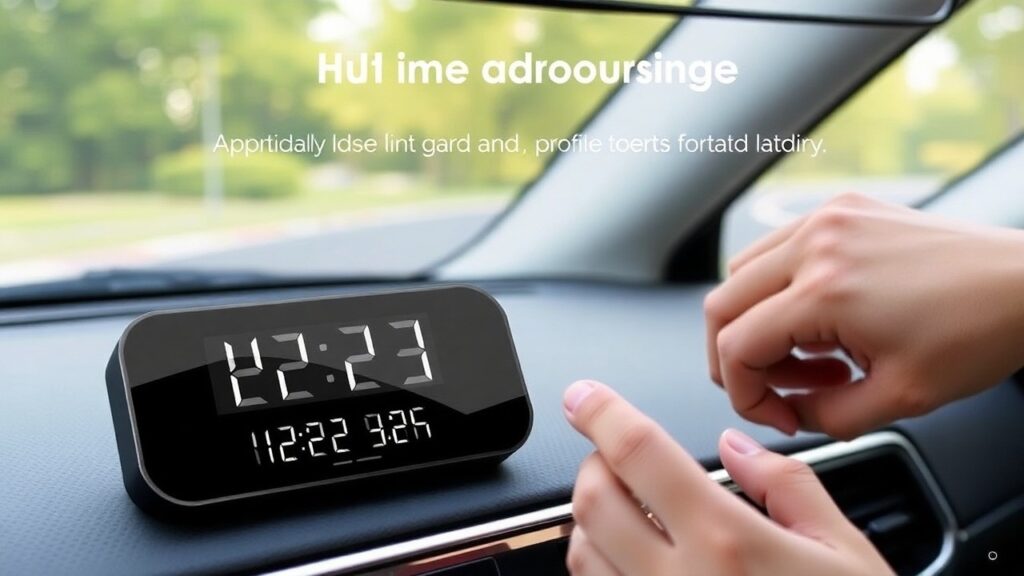 baimoqi car digital clock instructions